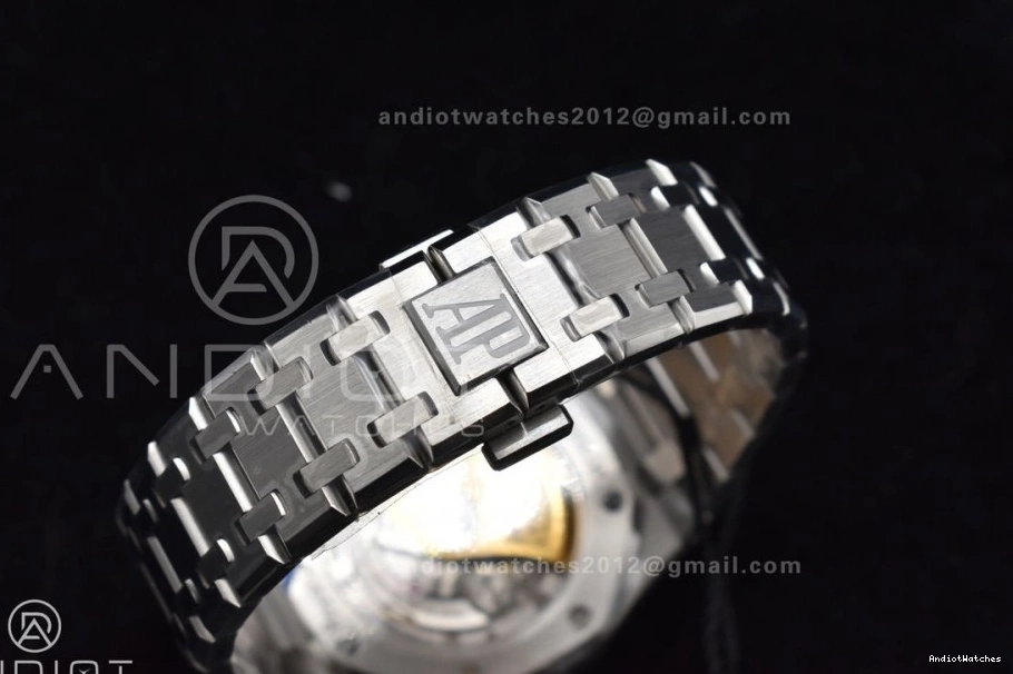 Clone SA3120 SS Edition 15450 37mm Bracelet Super Oak ZF Textured BestValue Blue Royal 1:1 Best Dial on 1029 SS 0817